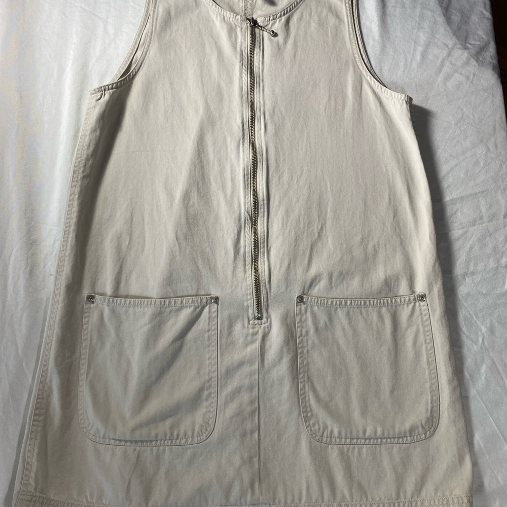 Express Off-White Zippered Dress